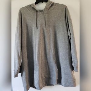 Xersion Women Plus 2x Grey Star Hoodie